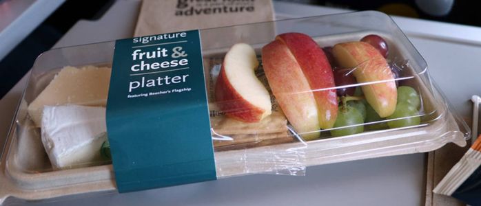 food on a plane