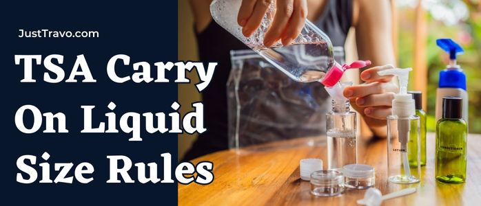TSA Carry On Liquid Size Rules, TSA 3-1-1 Rules